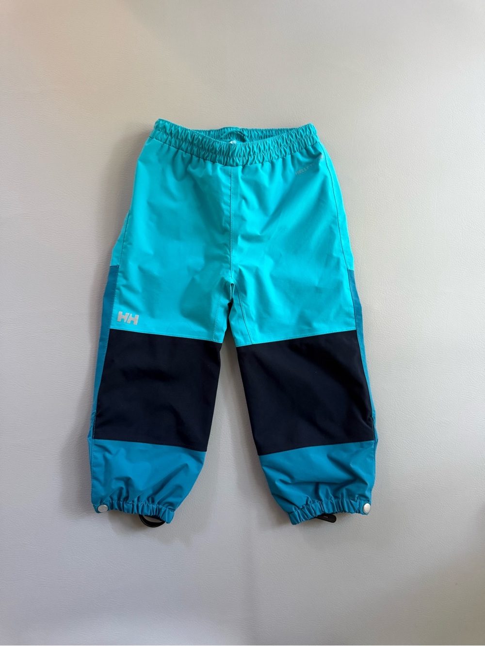 Helly Hansen Kids 3 3T Shelter Outdoor Waterproof Pants Teal Blue Rain Pants